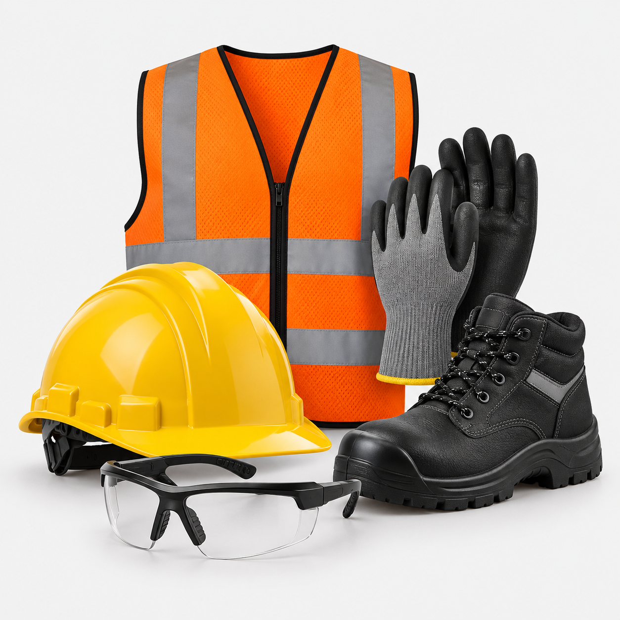 EPI & Vestuário — capacete, bota e colete