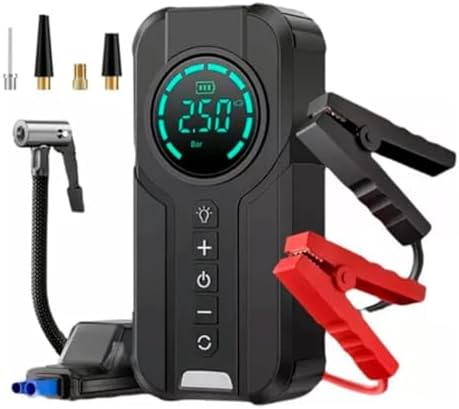 Auxiliar de Partida Multifuncional 8000 mAh com Compressor de Ar — imagem 1