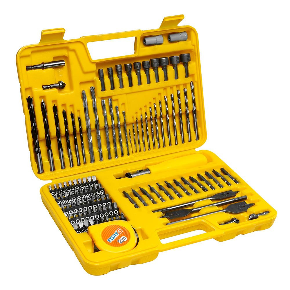 Jogo de Brocas + Bits FORTGPRO FG8908 — 110 peças — imagem 1
