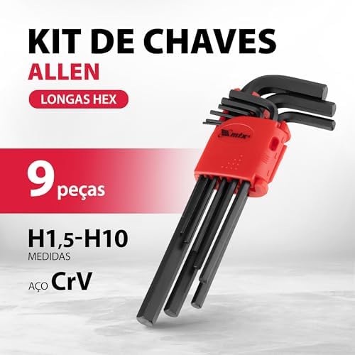 Jogo de Chaves Allen Longa MTX 112319 — 9 peças — imagem 2