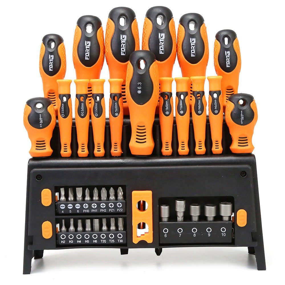 Jogo Chave de Fenda/Phillips + Bits FORTGPRO FG8194 — 39 peças — imagem 2