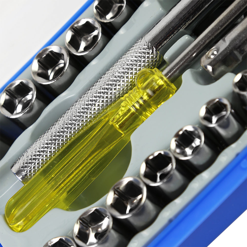 Jogo Soquetes + Bits + Catraca FORTGPRO FG8912 — 40 peças — imagem 2