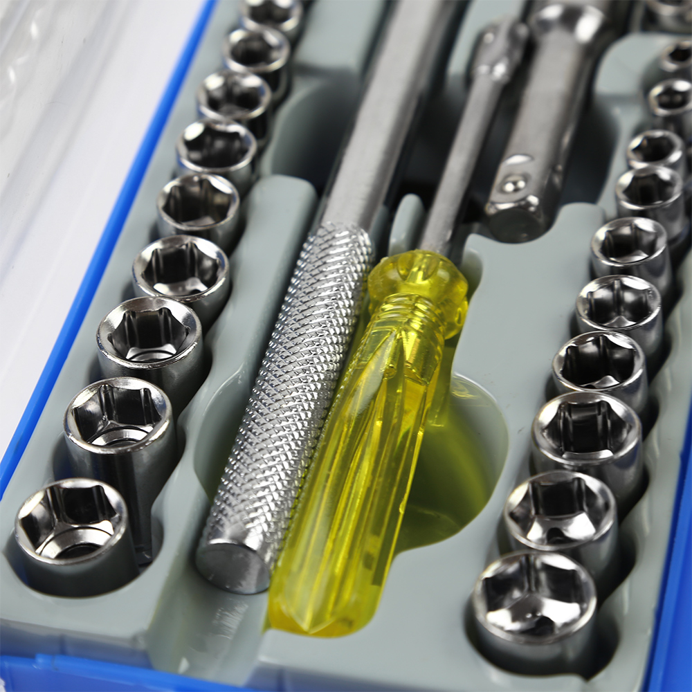 Jogo Soquetes + Bits + Catraca FORTGPRO FG8912 — 40 peças — imagem 4