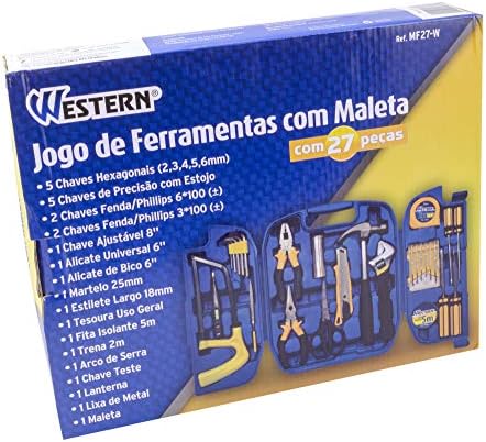 Maleta de Ferramentas Residencial Western — 27 peças — imagem 2
