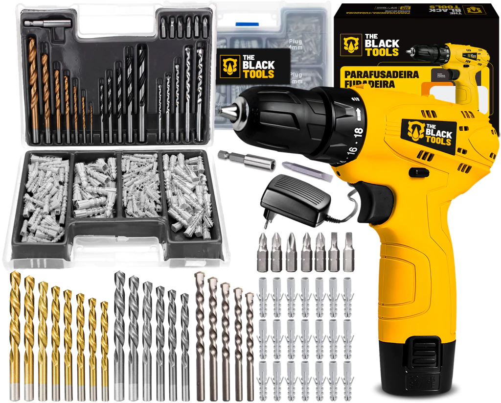 Parafusadeira / Furadeira The Black Tools TB-12A 12V — imagem 1