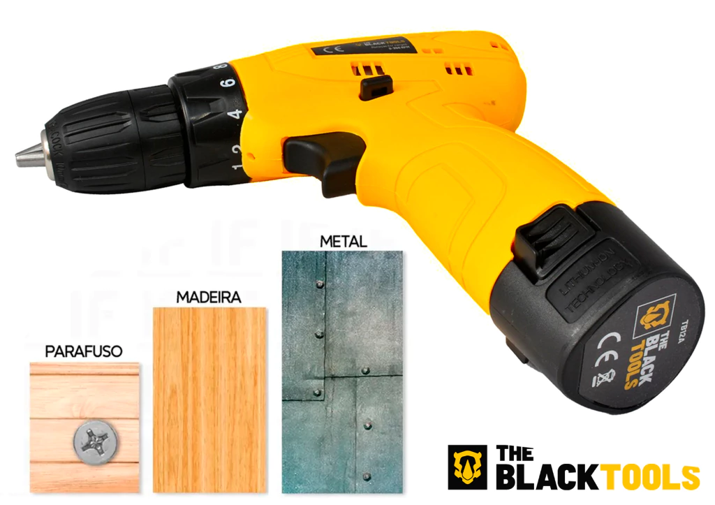 Parafusadeira / Furadeira The Black Tools TB-12A 12V — imagem 4
