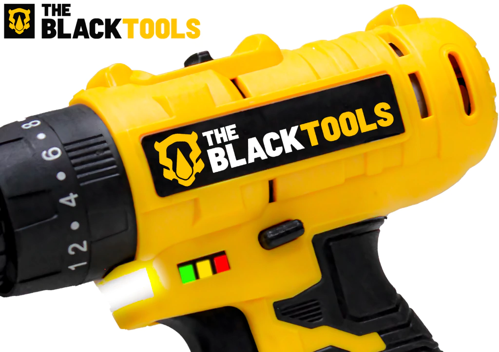 Parafusadeira / Furadeira The Black Tools TB-21PZ 21V com 2 baterias e maleta — imagem 3